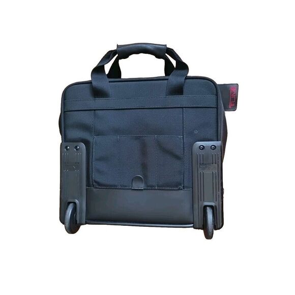 TUMI Alpha Rolling Laptop Briefcase Bag Ballistic Overnight Suitcase 2214D3 BLK - Picture 4 of 14